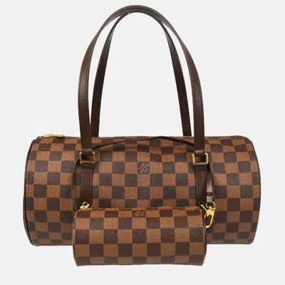 Pre-owned Louis Vuitton Damier Papillon 30 Handbag In Brown
