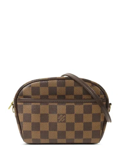 Pre-owned Louis Vuitton Damier Pochette Ipanema Cross Body Bag In Brown