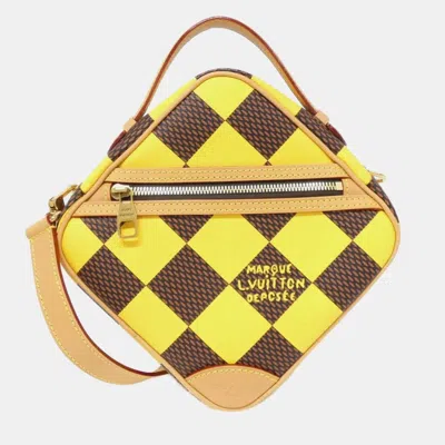 Pre-owned Louis Vuitton Damier Pop Chess Messenger Shoulder Bag In Brown