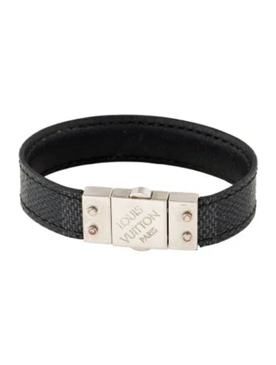 Pre-owned Louis Vuitton Damier Pull-it Reversible Bracelet, 7.5" In Multi