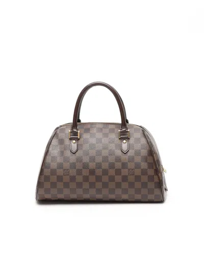 Pre-owned Louis Vuitton Damier Rivera Mm Bag In Brown