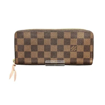 Pre-owned Louis Vuitton Damier Rose Ballerine Long Wallet (bi-fold) () In Pink