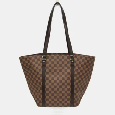 Pre-owned Louis Vuitton Damier Sac Shopping Tote Bag Brown