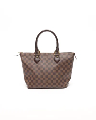 Pre-owned Louis Vuitton Damier Saleya Pm Bag In Brown