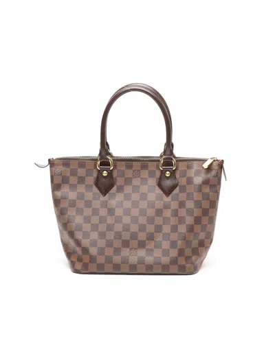 Pre-owned Louis Vuitton Damier Saleya Pm Bag In Brown
