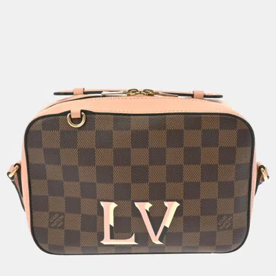 Pre-owned Louis Vuitton Damier Santa Monica Venus Canvas Shoulder Bag In Brown