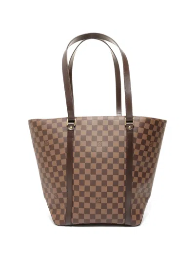 Pre-owned Louis Vuitton Damier Shopping Tote Bag In Brown