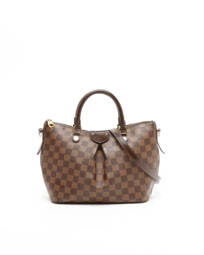 Pre-owned Louis Vuitton Damier Siena Pm Bag In Brown