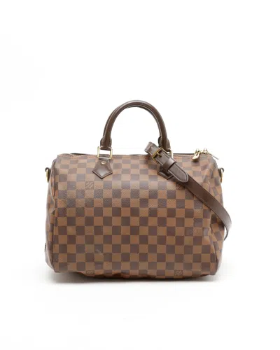 Pre-owned Louis Vuitton Damier Speedy 30 Bag In Brown