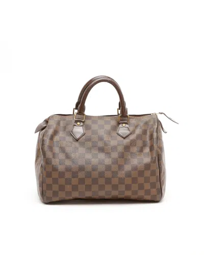 Pre-owned Louis Vuitton Damier Speedy 30 Bag In Brown