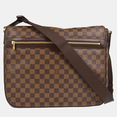 Pre-owned Louis Vuitton Damier Spencer Laptop Shoulder Bag In Brown