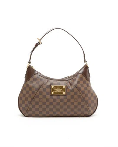 Pre-owned Louis Vuitton Damier Thames Gm Bag In Brown