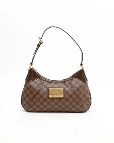 Pre-owned Louis Vuitton Damier Thames Pm Bag In Brown