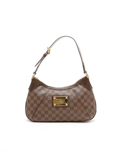 Pre-owned Louis Vuitton Damier Thames Pm Bag In Brown