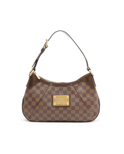 Pre-owned Louis Vuitton Damier Thames Pm Bag In Brown