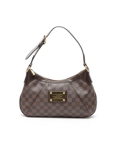 Pre-owned Louis Vuitton Damier Thames Pm Bag In Brown