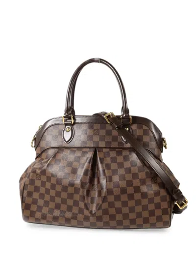 Pre-owned Louis Vuitton Damier Trevi Gm Handbag In Brown