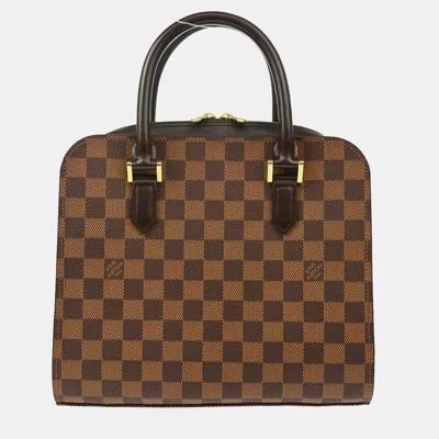 Pre-owned Louis Vuitton Damier Triana Handbag In Brown