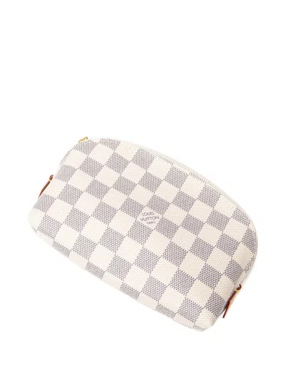 Pre-owned Louis Vuitton Damier Zip Pouch In Neutral