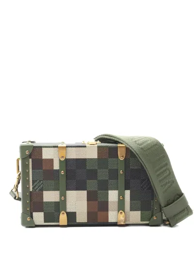 Pre-owned Louis Vuitton Damoflage Wallet Trunk In Green