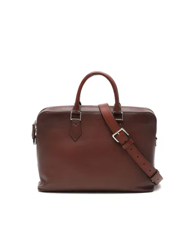 Pre-owned Louis Vuitton Dandy Ombre Business Bag In Brown
