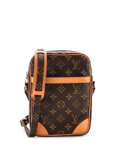 Pre-owned Louis Vuitton Danube Handbag Monogram Canvas Crossbody Bag In Brown