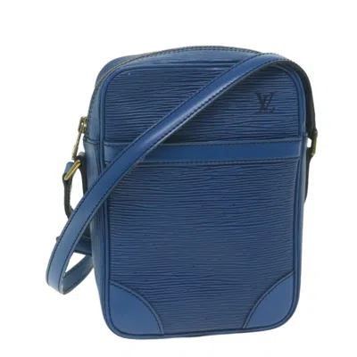 Pre-owned Louis Vuitton Danube Leather Shoulder Bag () In Blue
