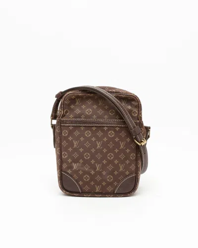 Pre-owned Louis Vuitton Danube Mini Lin Bag In Brown