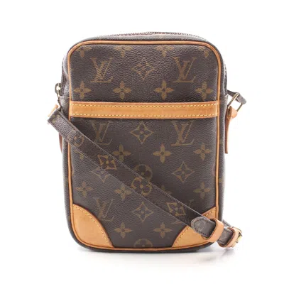 Pre-owned Louis Vuitton Danube Monogram Shoulder Bag Pvc Leather Brown
