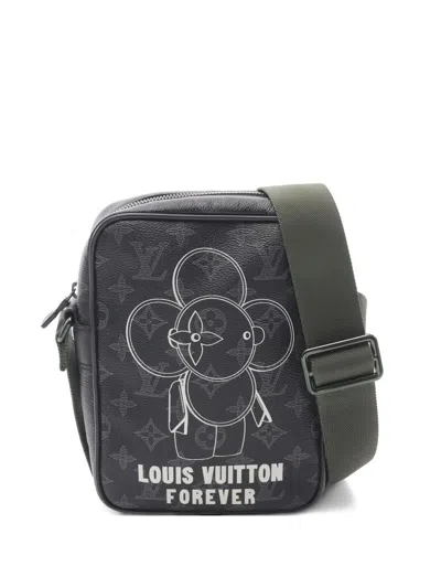 Pre-owned Louis Vuitton Danube Pm Vivienne Shoulder Bag In Black