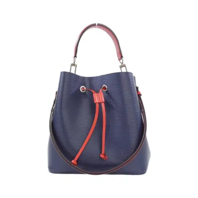Pre-owned Louis Vuitton Dark Blue Indigo Leather Shoulder Bag ()
