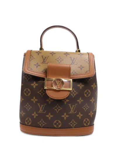 Pre-owned Louis Vuitton Dauphine Backpack In Brown
