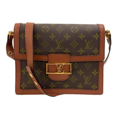 Pre-owned Louis Vuitton Dauphine Brown Leather Shoulder Bag ()