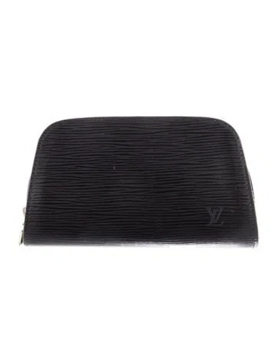 Pre-owned Louis Vuitton Dauphine Cosmetic Pouch Pm In Black