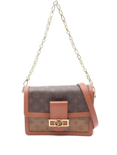 Pre-owned Louis Vuitton Dauphine Mm Shoulder Bag In Brown