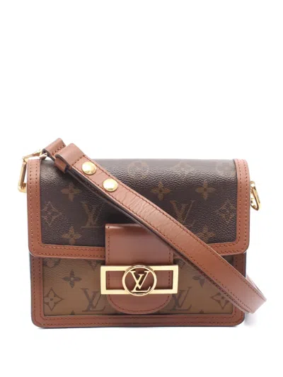Pre-owned Louis Vuitton Dauphine Monogram-pattern Satchel Bag In Brown