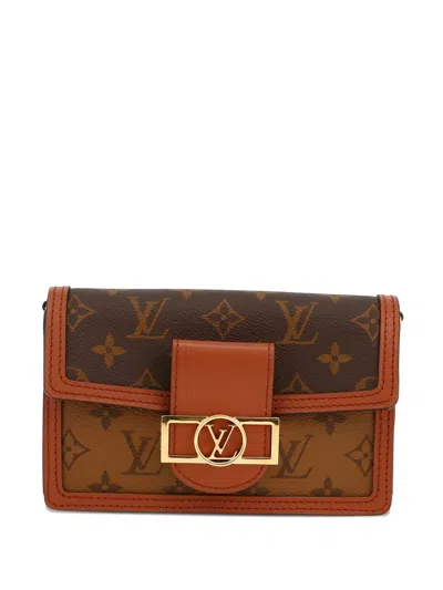 Pre-owned Louis Vuitton Dauphine Monogram Shoulder Bag In Brown