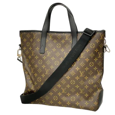 Pre-owned Louis Vuitton Davis Brown Canvas Shoulder Bag ()