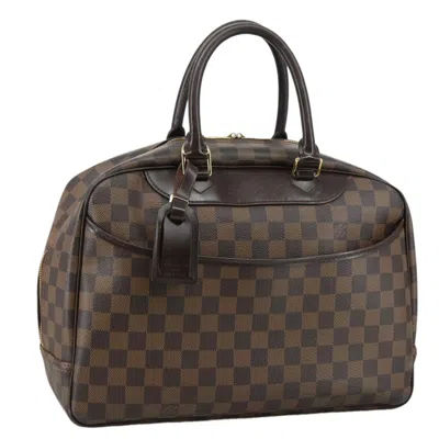 Pre-owned Louis Vuitton Deauville Brown Canvas Tote Bag ()