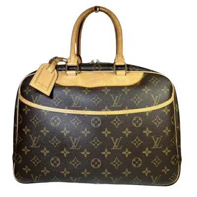 Pre-owned Louis Vuitton Deauville Canvas Handbag () In Brown