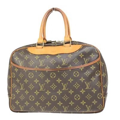 Pre-owned Louis Vuitton Deauville Canvas Handbag () In Brown