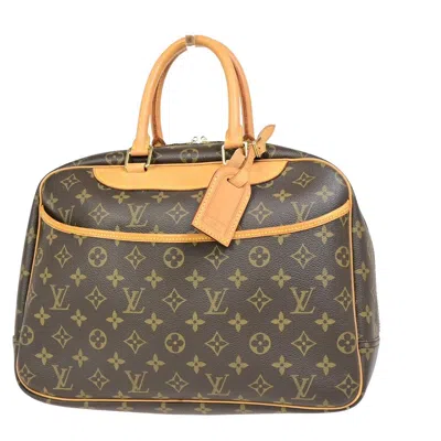 Pre-owned Louis Vuitton Deauville Canvas Handbag () In Brown