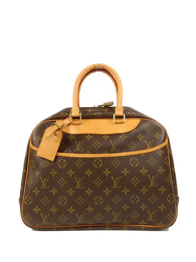 Pre-owned Louis Vuitton Deauville Handbag In Brown