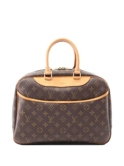 Pre-owned Louis Vuitton Deauville Monogram Tote Bag In Brown