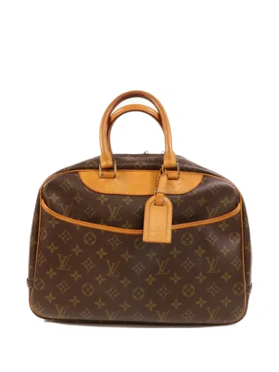 Pre-owned Louis Vuitton Deauville Monogram Tote Bag In Brown