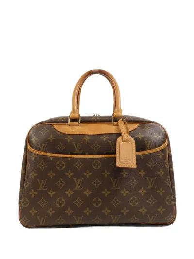Pre-owned Louis Vuitton Deauville Tote Bag In Brown