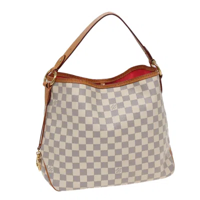 Pre-owned Louis Vuitton Deful Canvas Shoulder Bag () In White
