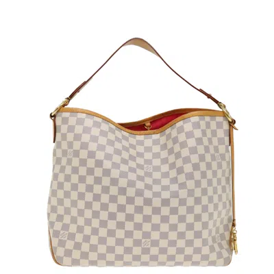 Pre-owned Louis Vuitton Delightful White Canvas Shoulder Bag ()