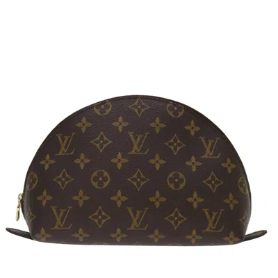 Pre-owned Louis Vuitton Demi Ronde Brown Canvas Clutch Bag ()