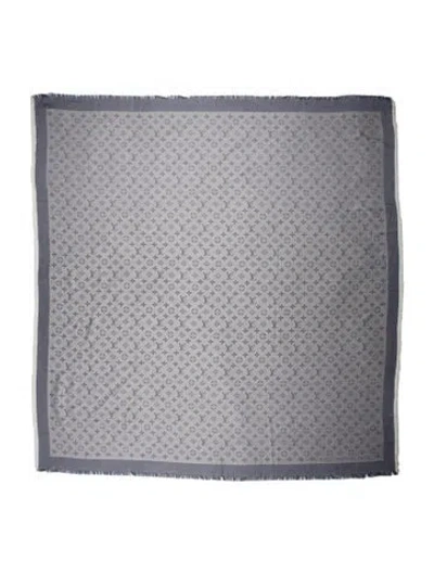 Pre-owned Louis Vuitton Denim 2024 Shawl In Blue